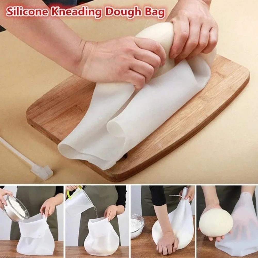 Food Grade Silicone Dough Kneading Bag Kneading Flour Bread Pastry Pizza